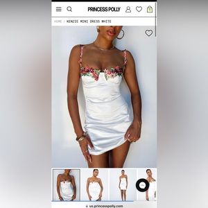 Princess Polly white floral dress